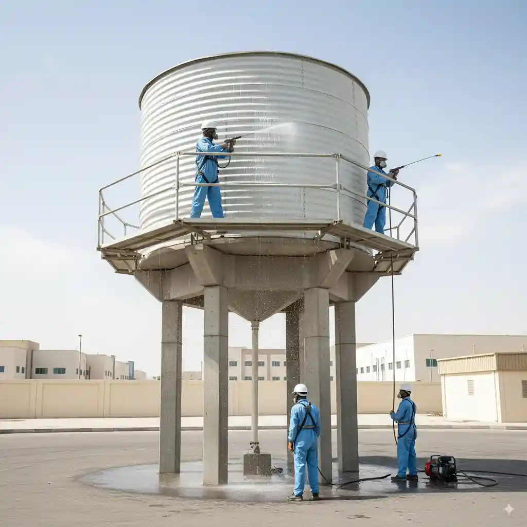 تنظيف الخزان العلوي