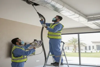 تنظيف مجاري الهواء في مكيفات بجازان